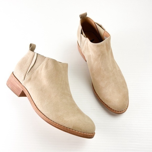 FORTRESS OF INCA Ankle Boots Womens 7 Daniela Smoke Suede Pull On Booties - Picture 1 of 12